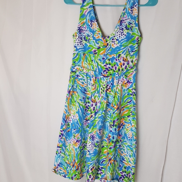 Lilly Pulitzer Shianne dress in sea soiree print - Picture 6 of 8